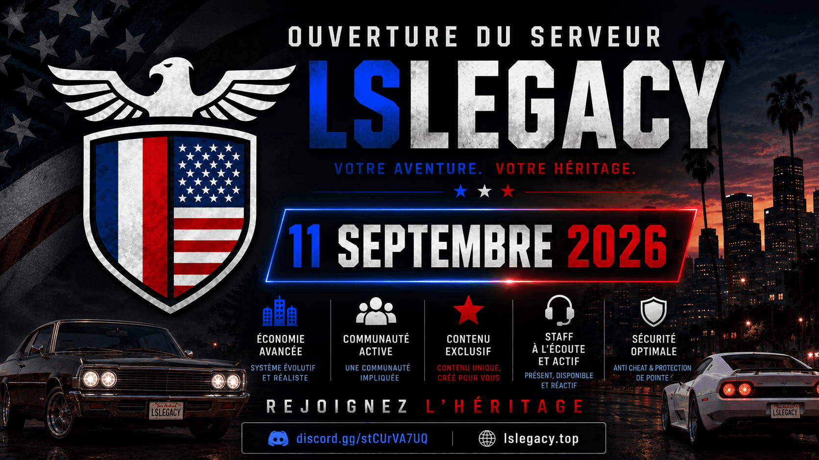 Ouverture du serveur le 11 septembre 2026